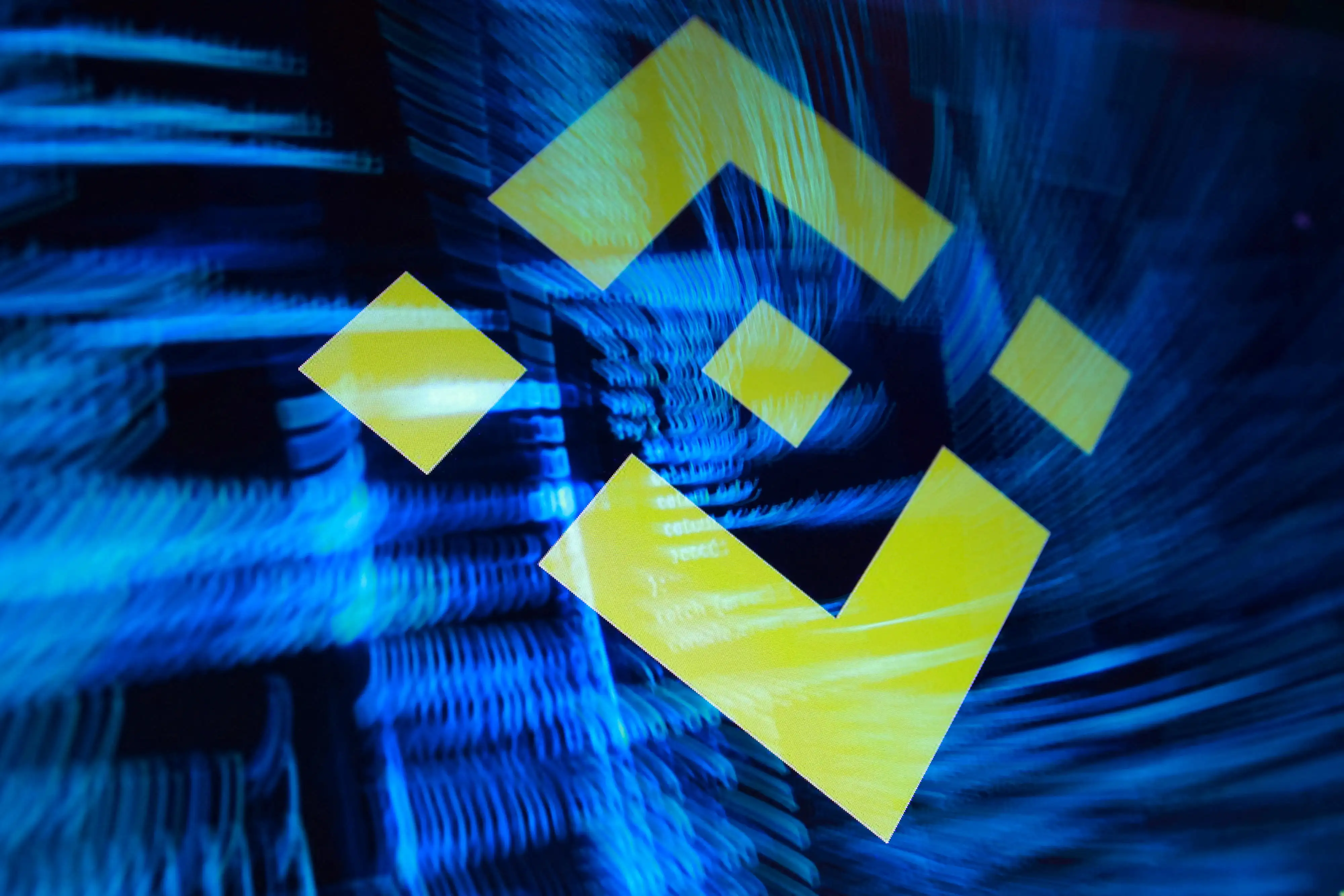 Binance logo and hacker code are seen in this illustration taken October 30, 2026. Binance logo and hacker code are seen in this illustration taken October 30, 2026.